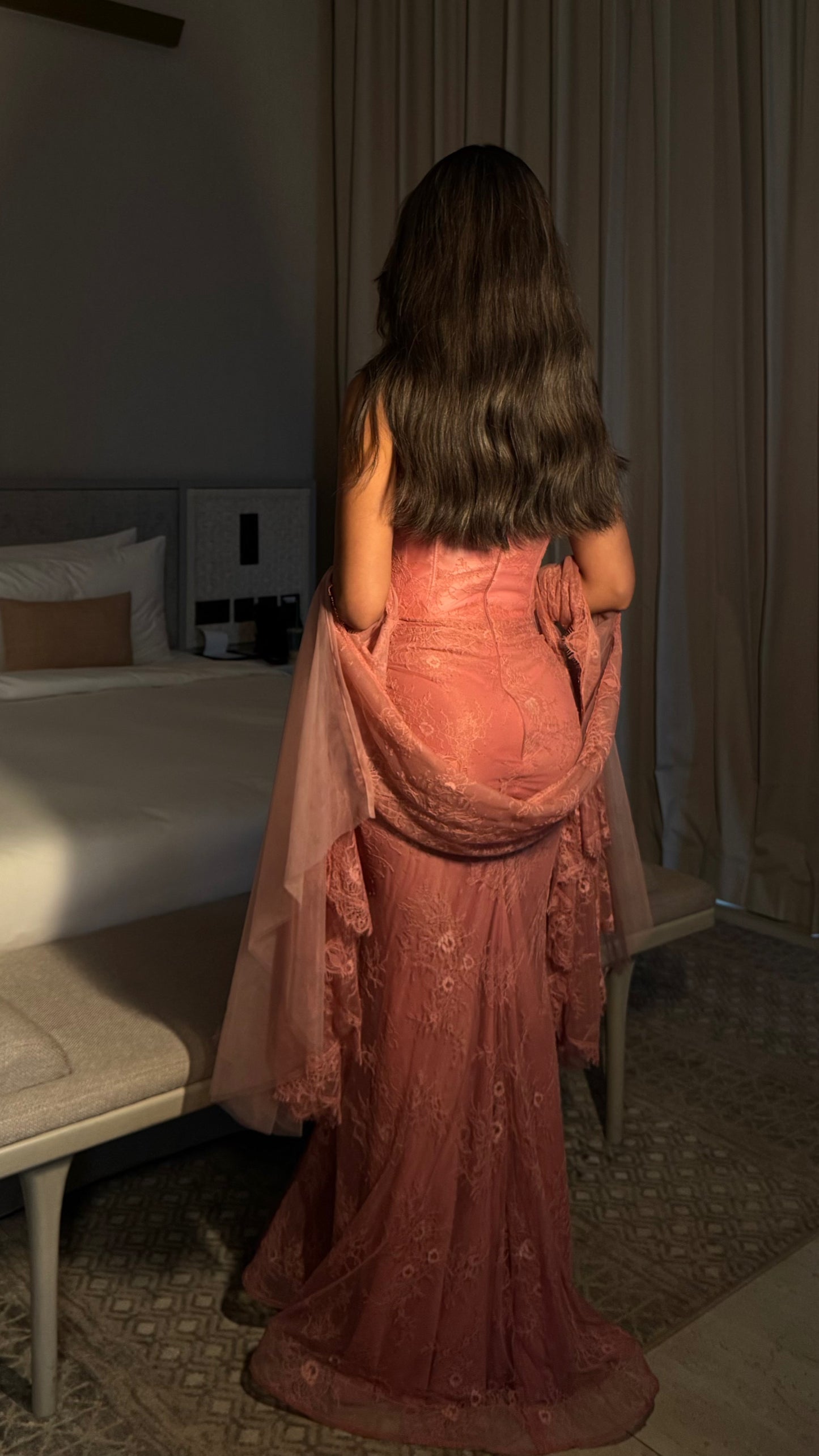 Nawar dress in pink
