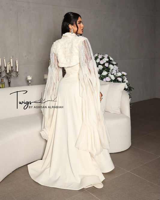 Grais Dress in Offwhite