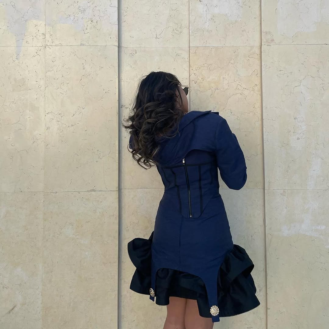 Joud Chanel in Navy Blue