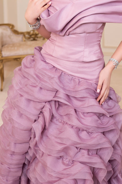 Little bride in nude pink