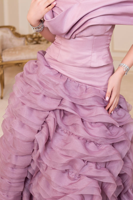 Little bride in nude pink