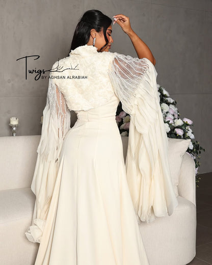 Grais Dress in Offwhite