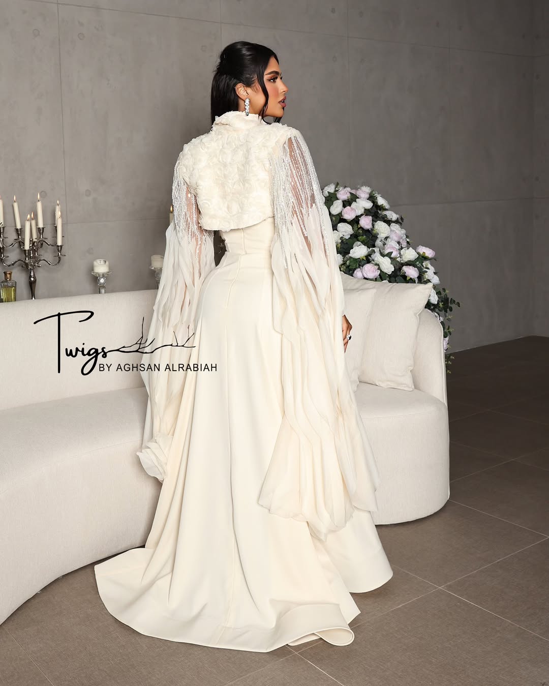 Grais Dress in Offwhite