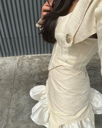 Joud Chanel in White