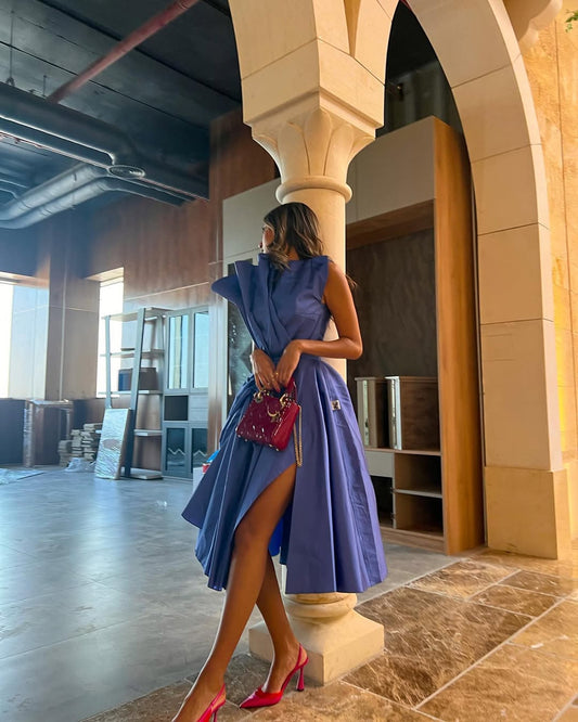 Ghalyah Dress in Blue