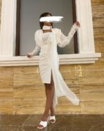 White pearls dress - Twiqs Fashion