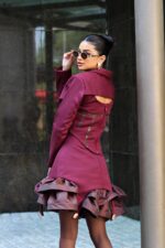 joud chanel in burgandy - Twigs Fashion